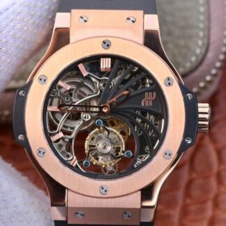 AAA Replica Hublot Big Bang Tourbillon Rose Gold Mens Watch