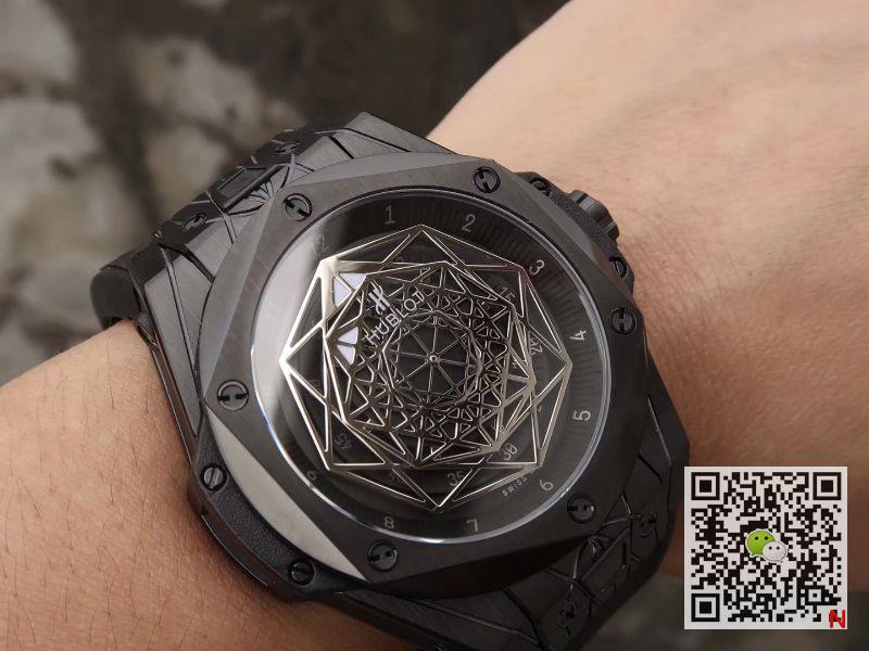 AAA TMF Factory Replica Hublot Big Bang 415.CX.1112.VR.MXM18 Sang Bleu Black Magic Mens Watch