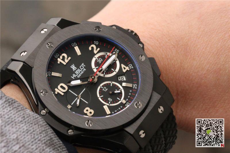 AAA V6 Factory Replica Hublot Big Bang Evolution Chronograph 301.CX.130.RX Black Magic Mens Watch