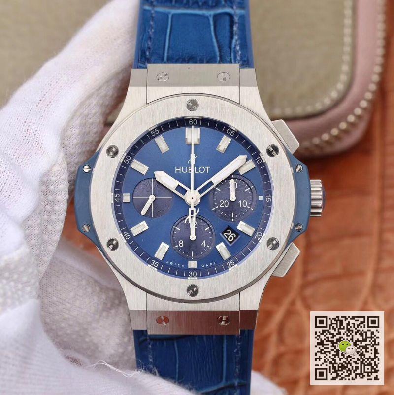 AAA V6 Factory Replica Hublot Big Bang Chronograph 301.SX.7170.LR Blue Ceramic Mens Watch