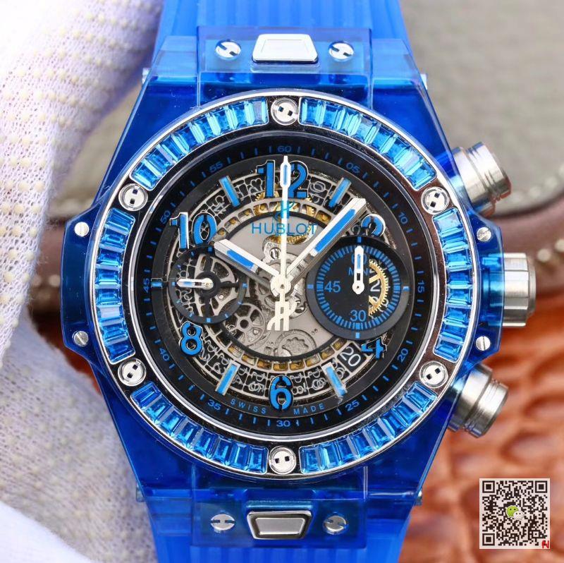 AAA Replica Hublot Big Bang Unico 411.JX.4802.RT Blue Mens Watch