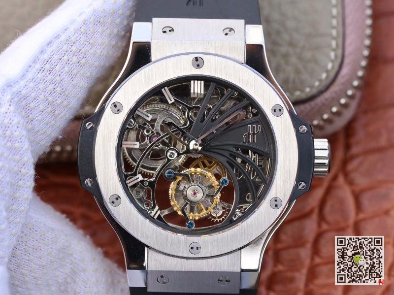 AAA Replica Hublot Big Bang Tourbillon Stainless Steel Mens Watch