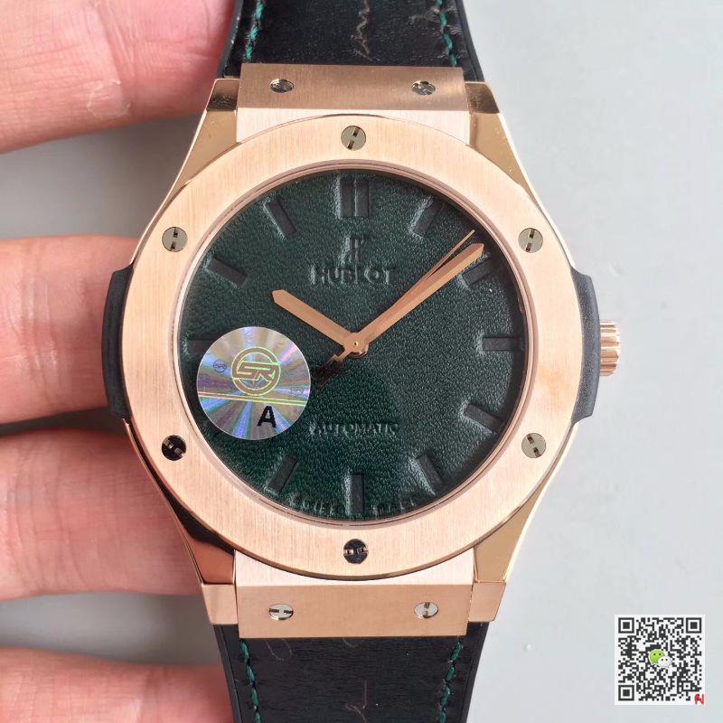 AAA JJ Factory Replica Hublot Classic Fusion 511.OX.0500.VR.BER16 Green V2 Mens Watch