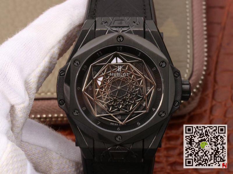 AAA TMF Factory Replica Hublot Big Bang 415.CX.1112.VR.MXM18 Sang Bleu Black Magic Mens Watch