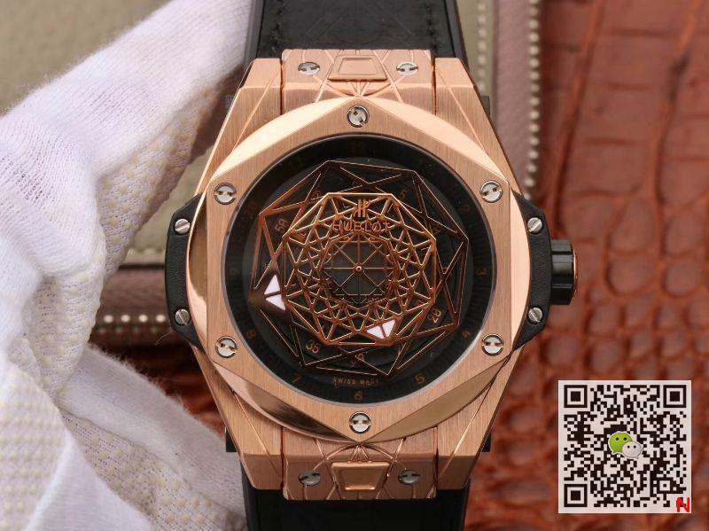 AAA TMF Factory Replica Hublot Big Bang 415.OX.1118.VR.MXM17 Sang Bleu King Gold Mens Watch