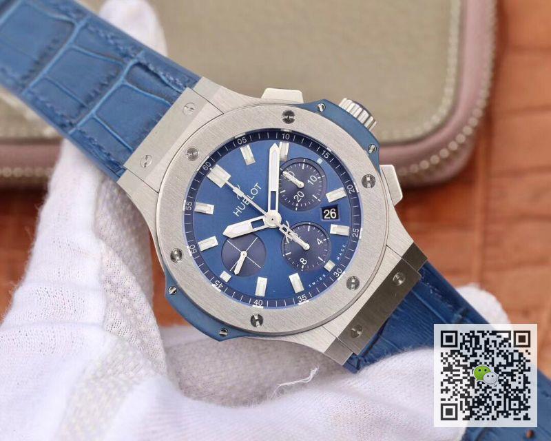 AAA V6 Factory Replica Hublot Big Bang Chronograph 301.SX.7170.LR Blue Ceramic Mens Watch