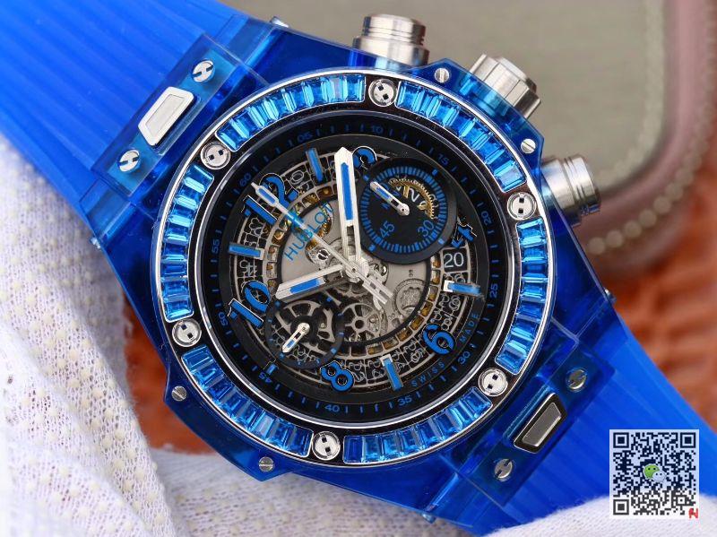 AAA Replica Hublot Big Bang Unico 411.JX.4802.RT Blue Mens Watch