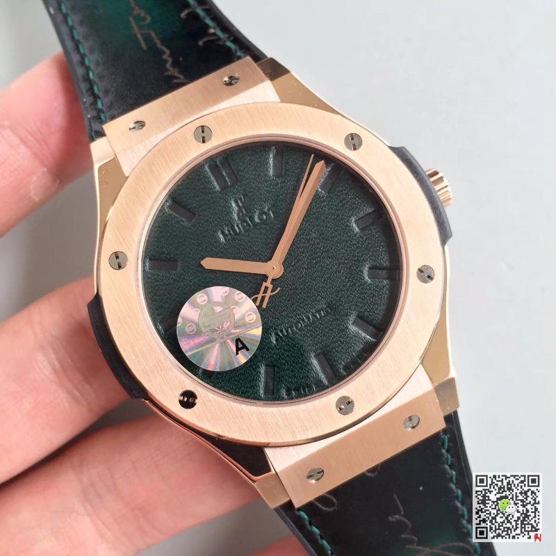 AAA JJ Factory Replica Hublot Classic Fusion 511.OX.0500.VR.BER16 Green V2 Mens Watch