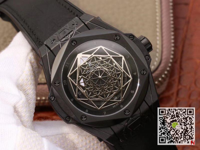 AAA TMF Factory Replica Hublot Big Bang 415.CX.1112.VR.MXM18 Sang Bleu Black Magic Mens Watch