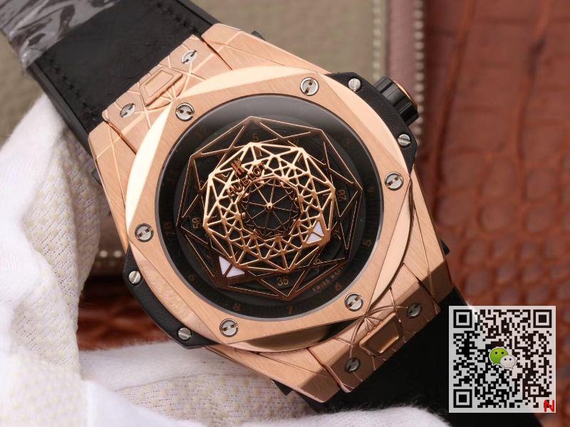 AAA TMF Factory Replica Hublot Big Bang 415.OX.1118.VR.MXM17 Sang Bleu King Gold Mens Watch