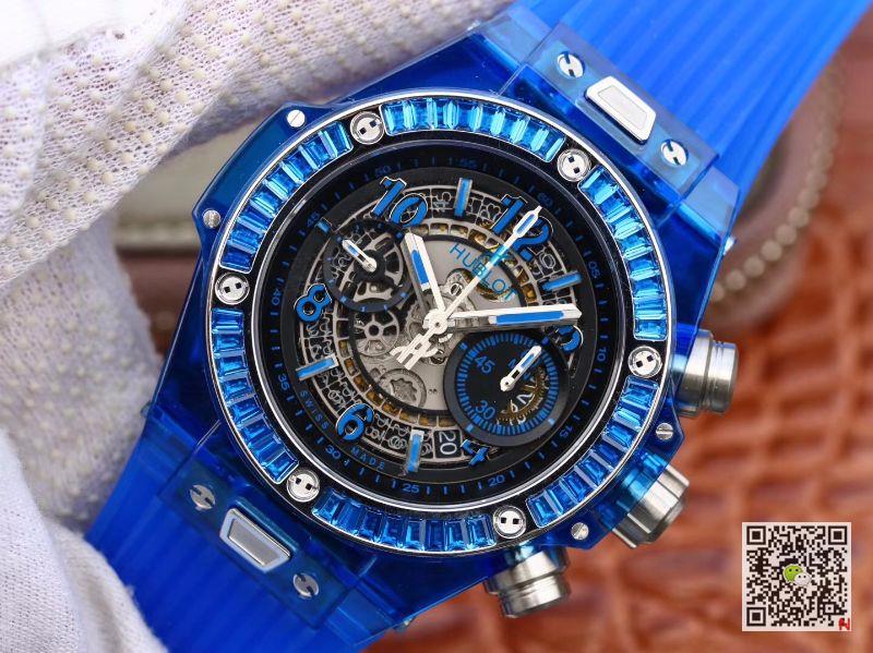 AAA Replica Hublot Big Bang Unico 411.JX.4802.RT Blue Mens Watch