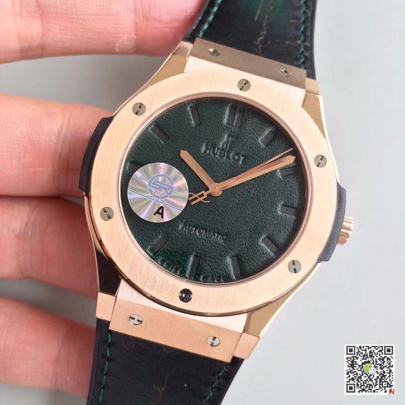 AAA JJ Factory Replica Hublot Classic Fusion 511.OX.0500.VR.BER16 Green V2 Mens Watch