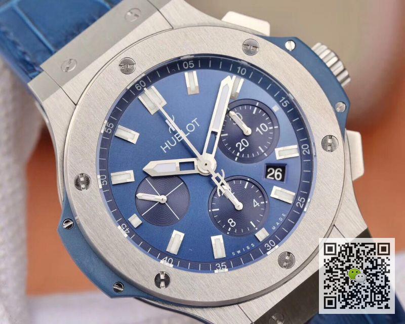 AAA V6 Factory Replica Hublot Big Bang Chronograph 301.SX.7170.LR Blue Ceramic Mens Watch