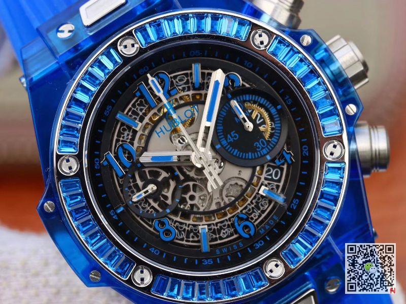 AAA Replica Hublot Big Bang Unico 411.JX.4802.RT Blue Mens Watch