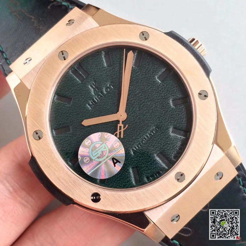 AAA JJ Factory Replica Hublot Classic Fusion 511.OX.0500.VR.BER16 Green V2 Mens Watch