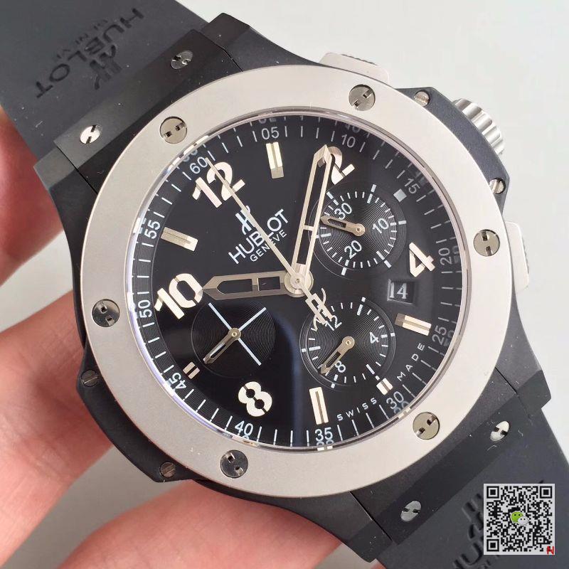 AAA V6 Factory Replica Hublot Big Bang Chronograph 301.CK.1140.RX Black Ceramic Mens Watch