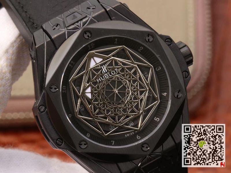 AAA TMF Factory Replica Hublot Big Bang 415.CX.1112.VR.MXM18 Sang Bleu Black Magic Mens Watch