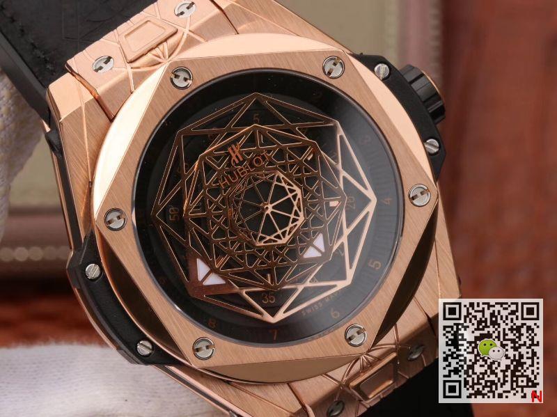 AAA TMF Factory Replica Hublot Big Bang 415.OX.1118.VR.MXM17 Sang Bleu King Gold Mens Watch