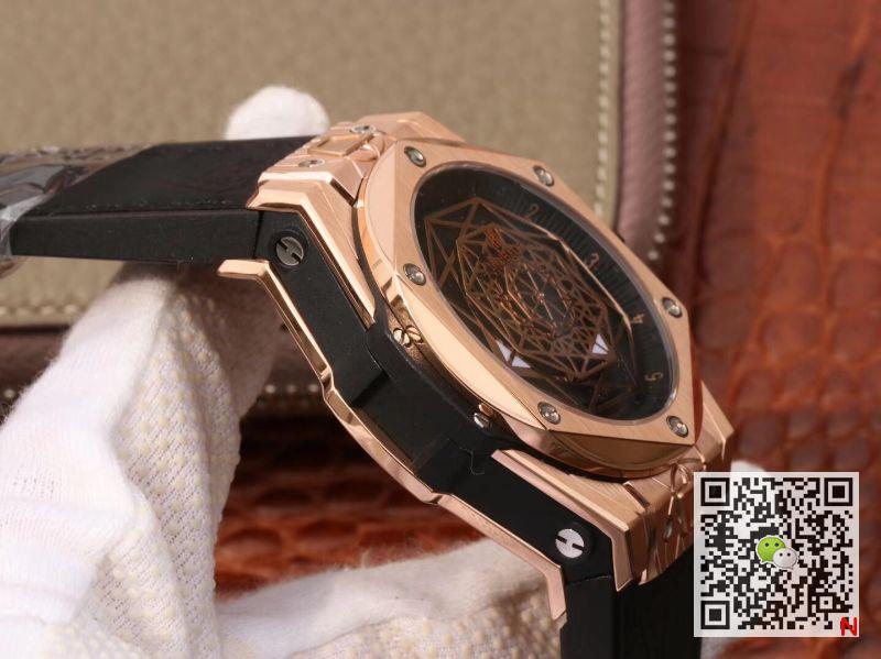 AAA TMF Factory Replica Hublot Big Bang 415.OX.1118.VR.MXM17 Sang Bleu King Gold Mens Watch