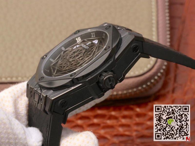 AAA TMF Factory Replica Hublot Big Bang 415.CX.1112.VR.MXM18 Sang Bleu Black Magic Mens Watch