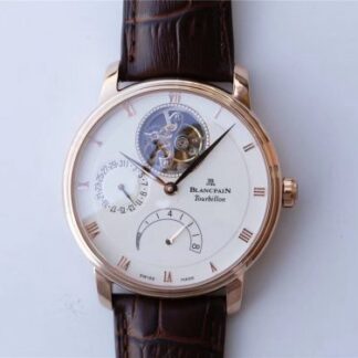 AAA Replica Blancpain Villeret Tourbillon 6025-3642-55B JB Factory Mens Watch