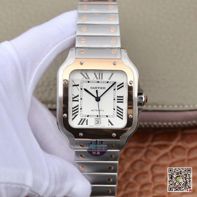 AAA BV Factory Replica Cartier Santos 100 W2SA0006 Mens Watch