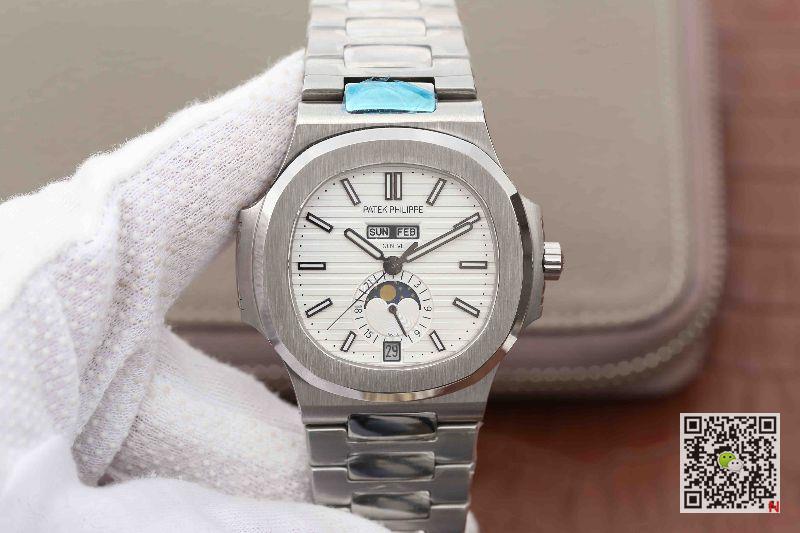 AAA KM Factory Replica Patek Philippe Nautilus Moonphase 5726/1A-010 Mens Watch