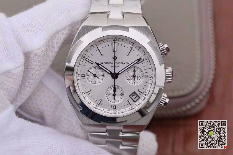 AAA JH Factory Replica Vacheron Constantin Overseas Chronograph 5500V/110A-B075 Steel Strap Mens Watch