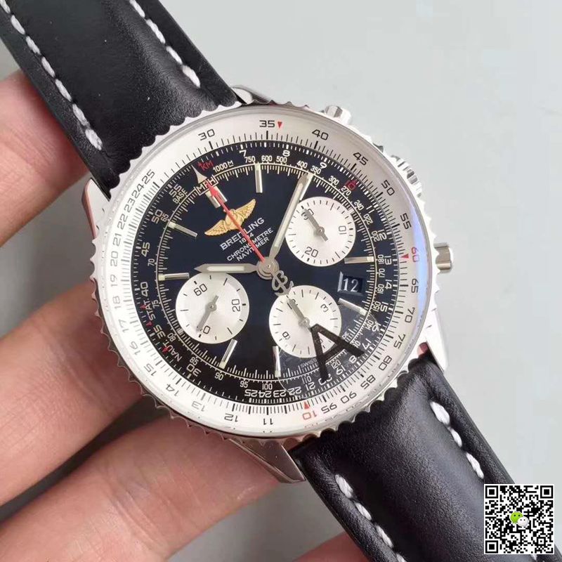 AAA JF Factory Replica Breitling Navitimer GMT Chronograph AB044121/BD24/441X/A20BA.1 Mens Watch