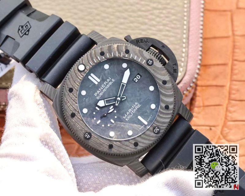 AAA VS Factory Replica Panerai Submersible Marina Militare Carbotech PAM00979 Mens Watch