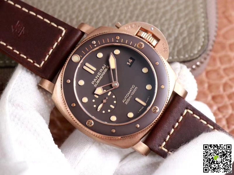 AAA VS Factory Replica Panerai Luminor Submersible Bronzo PAM00968 Mens Watch