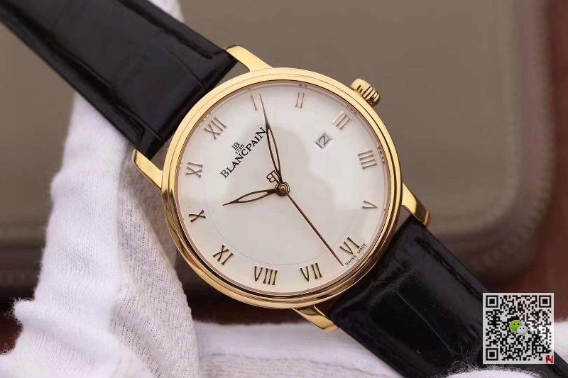 AAA ZF Factory Replica Blancpain Villeret Ultraplate 6651-3642-55 Mens Watch