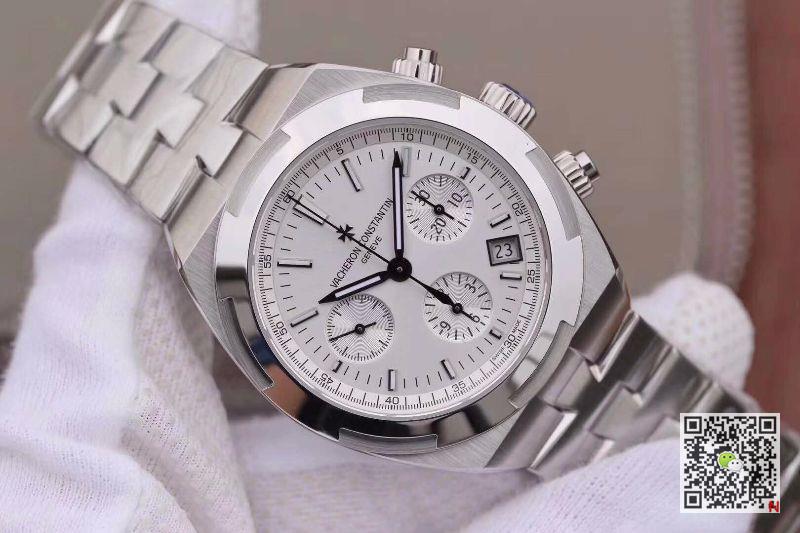 AAA JH Factory Replica Vacheron Constantin Overseas Chronograph 5500V/110A-B075 Steel Strap Mens Watch