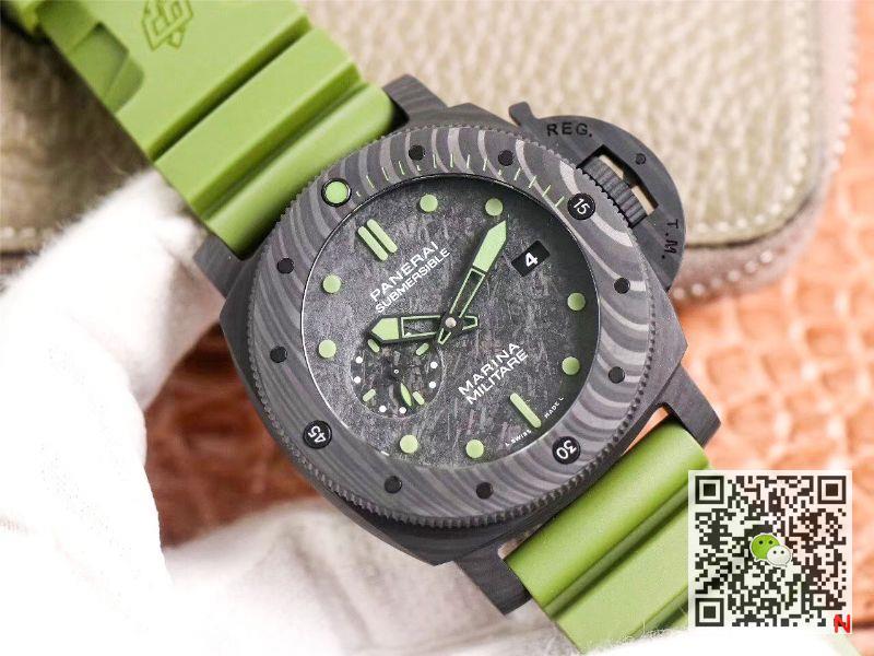 AAA VS Factory Replica Panerai Submersible Marina Militare Carbotech PAM00961 Mens Watch