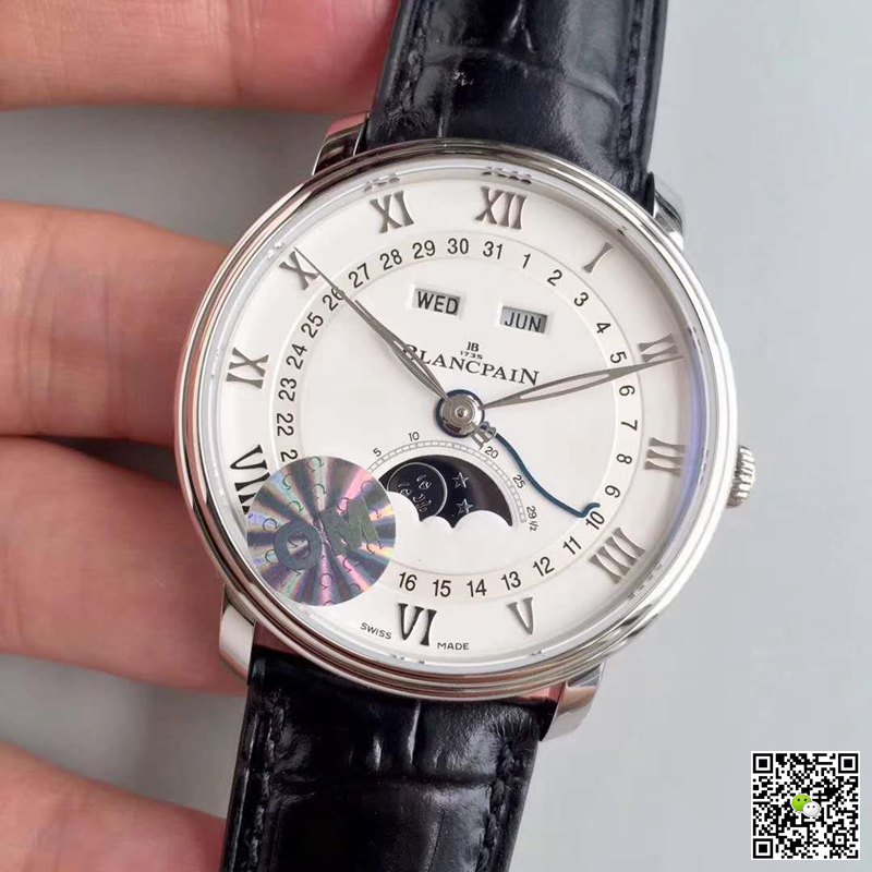 AAA OM Factory Replica Blancpain Villeret 6654A-1127-55B V2 Mens Watch