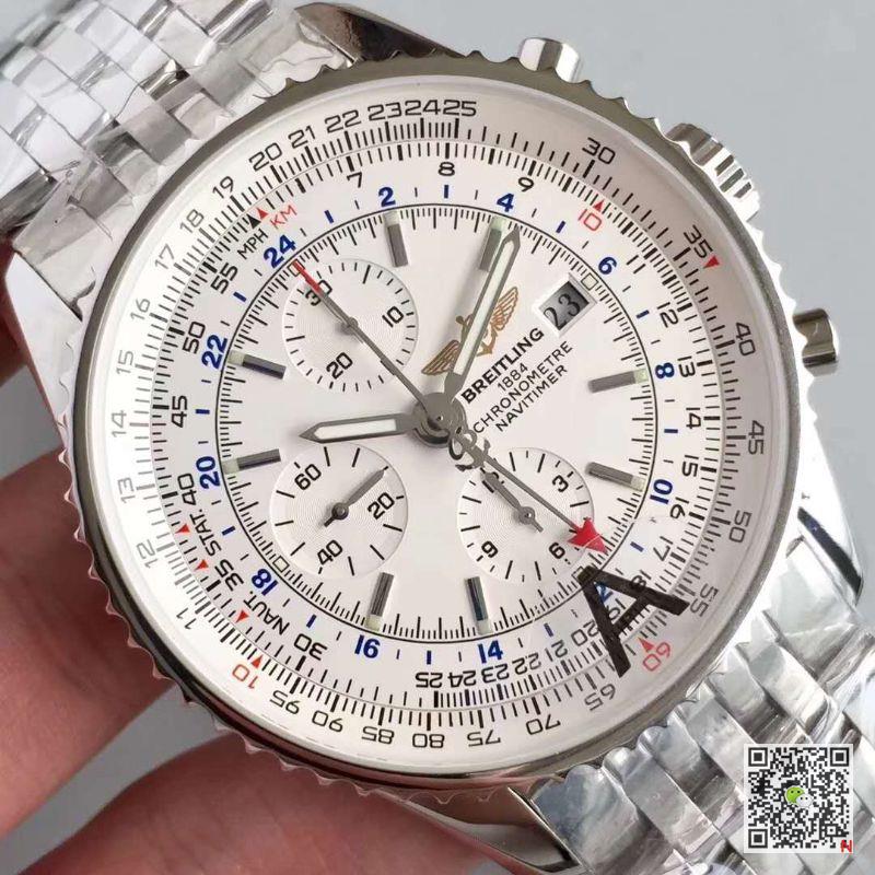 AAA JF Factory Replica Breitling Navitimer World Chronograph A2432212/G571-443A Mens Watch