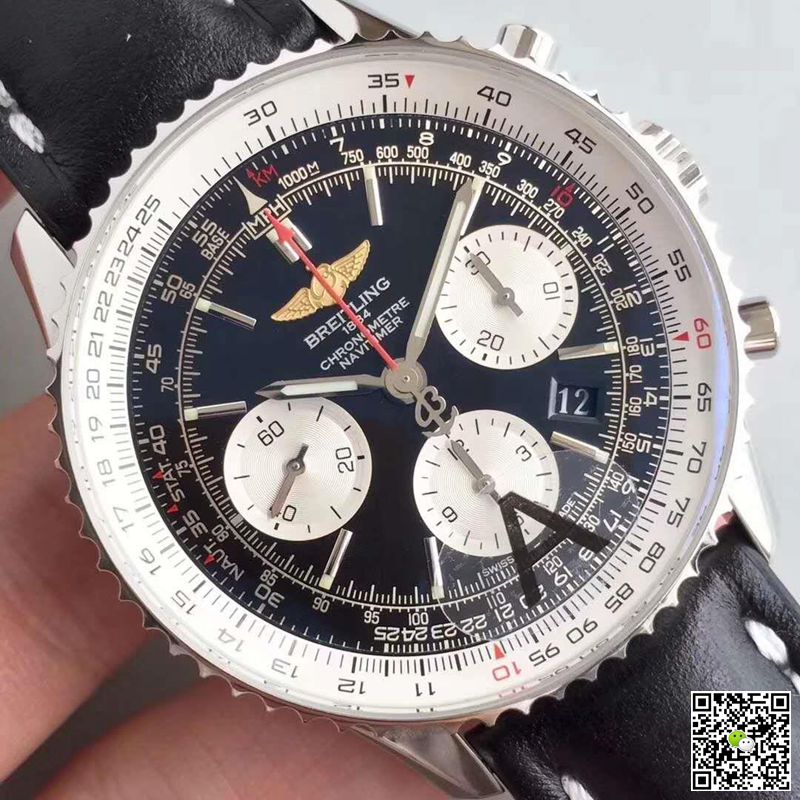 AAA JF Factory Replica Breitling Navitimer GMT Chronograph AB044121/BD24/441X/A20BA.1 Mens Watch