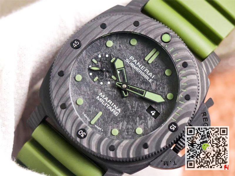 AAA VS Factory Replica Panerai Submersible Marina Militare Carbotech PAM00961 Mens Watch