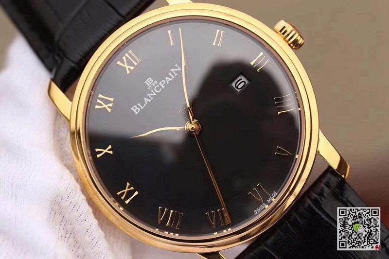 AAA ZF Factory Replica Blancpain Villeret Ultraplate 6651-1127-55B Mens Watch