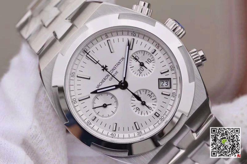 AAA JH Factory Replica Vacheron Constantin Overseas Chronograph 5500V/110A-B075 Steel Strap Mens Watch