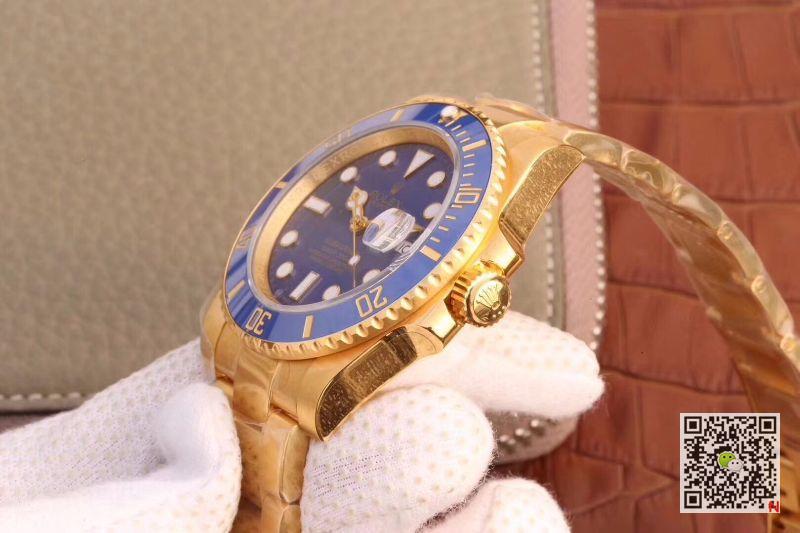 AAA VR Factory Replica Rolex Submariner Date 116618LB-0003 Wrapped Gold Mens Watch