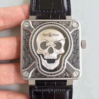 AAA Replica Bell & Ross Instruments BR0192-SKULL-BURN Mens Watch