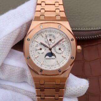 AAA Replica Audemars Piguet Royal Oak Perpetual Calendar 26574OR.OO.1220OR.01 JF Factory Mens Watch