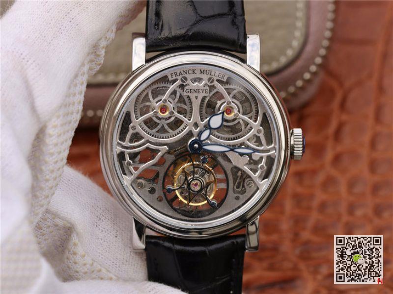 AAA Replica Franck Muller Skeleton Giga Tourbillon Round 7049 T G SQT Steel Mens Watch