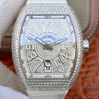 AAA Replica Franck Muller Vanguard V45 SC DT AC BR NR Diamond Dial Mens Watch