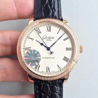 AAA Replica Glashutte Original Senator Excellence 1-39-59-01-05-04 FK Factory Diamond Mens Watch