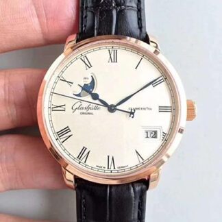 AAA Replica Glashutte Original Senator Excellence Panoramadatum Mondphase 100-04-32-15-04 GF Factory Mens Watch