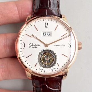 AAA Replica Glashutte Original Senator Tourbillon Rose Gold Mens Watch