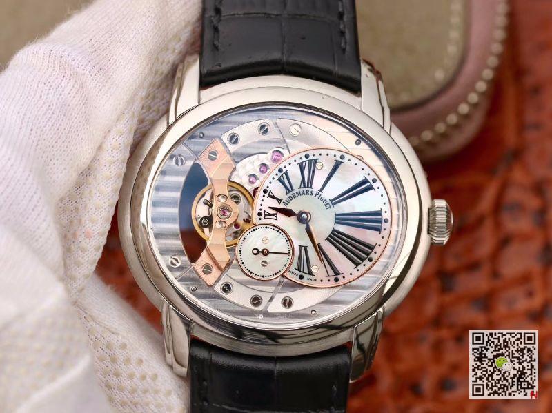 AAA V9 Factory Replica Audemars Piguet Millenary 15350ST.OO.D002CR.01 Pink Mens Watch