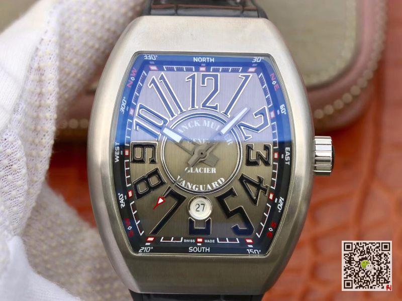 AAA Replica Franck Muller Vanguard V45 SC DT AC BR NR Gray Mens Watch